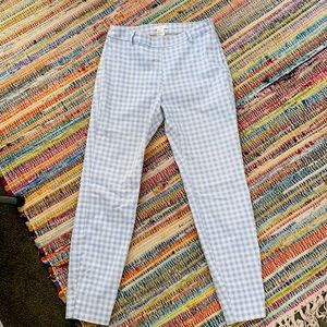 Blue Gingham summer capris